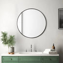Cottonfy UK Round Bathroom Framed Mirror Wall Hanging