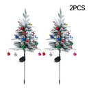 Lifeideas Set Of 2 Outdoor Solar-Powered Christmas Trees With Lights