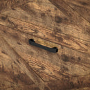 HOMCOM Narrow Shoe Cabinet Farmhouse Slim Shoe Storage Cabinet Rustic Brown