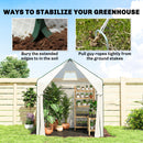 Outsunny Large Plant House with Roll-up Door White