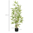 Artificial Plant Bamboo Artificial Tree Height 120 cm with Pot