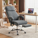 Vinsetto Vibration Massage Office Chair With Heat, Footrest, Grey