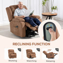 HOMCOM Power Lift Recliner Chair, Lift Chair For Elderly With Massage, Brown