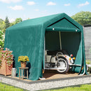 Outsunny Outdoor Garden Storage Shed Waterproof Bike Tent  W/ Zipper Doors