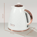 HOMCOM Electric Kettle, Fast Boil, 1.7L, 3kW, Swivel, Auto Shut-off