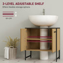 HOMCOM Bathroom Under Sink Cabinet for Basin without or with Pedestal