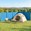 Outsunny Camping Windbreak Portable Wind Blocker Privacy Wall, 7.8m x 1.5m