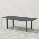 Outsunny Extending Garden Table with Slatted Top, 160/220 x 90 x 73 cm, Grey