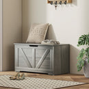 HOMCOM Storage Trunk for Living Room, with Safety Hinges 80cm