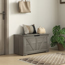 HOMCOM Storage Trunk for Living Room, with Safety Hinges 80cm