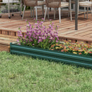 Outsunny Galvanised Raised Bed For Garden, Outdoor Elevated Planter Box