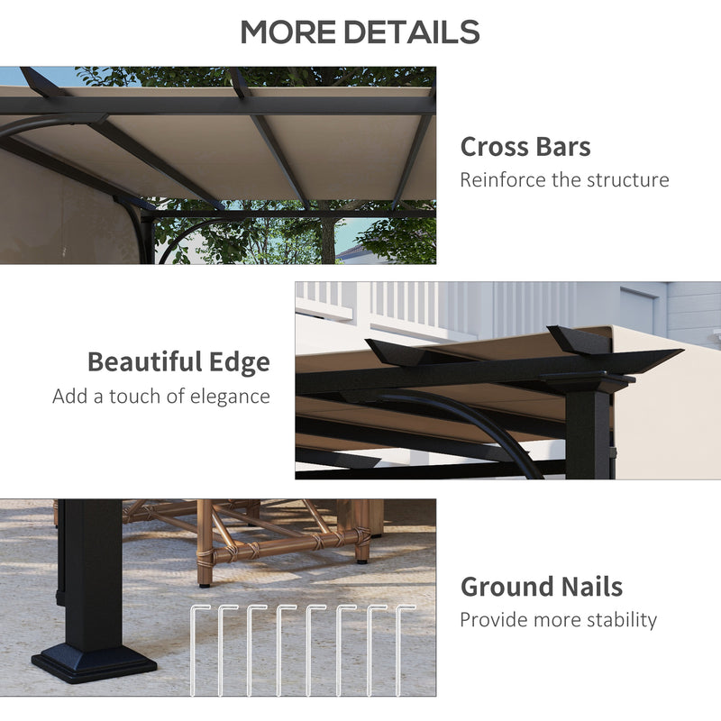 Outsunny Outdoor Pergola Garden Sun Shade Patio Canopy Shelter