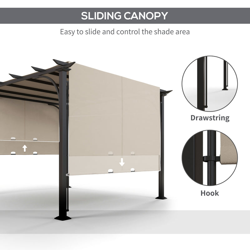 Outsunny Outdoor Pergola Garden Sun Shade Patio Canopy Shelter