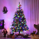 HOMCOM 6 Ft Artificial LED Christmas Tree With Metal Base, Hinged Branches