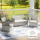 Outsunny 3PCs Rattan Garden Seat Cushions Pads for Patio Furniture