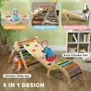 AIYAPLAY 5 in 1 Toddler Climbing Frame with Ramp, Arch, for 18-48 Months