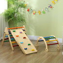 AIYAPLAY 5 in 1 Toddler Climbing Frame with Ramp, Arch, for 18-48 Months