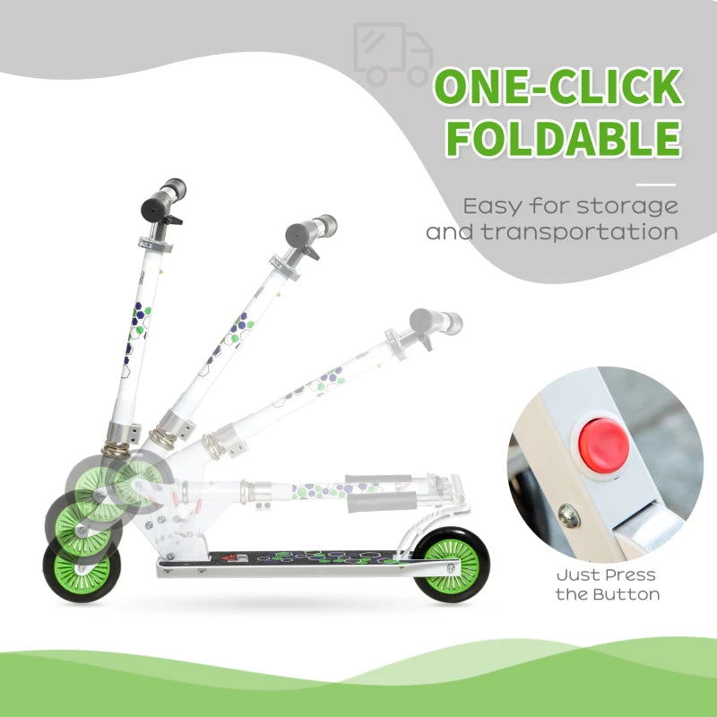 HOMCOM Scooter for Kids - White
