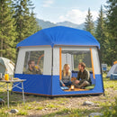 Outsunny Camping Tent 3000mm Waterproof 4-6  Person Blue