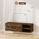 HOMCOM TV Stand Cabinet 130cm TV Unit w/ Adjustable Shelves for Living Room