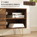 HOMCOM TV Stand Cabinet 130cm TV Unit w/ Adjustable Shelves for Living Room