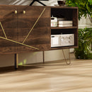 HOMCOM TV Stand Cabinet 130cm TV Unit w/ Adjustable Shelves for Living Room