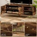 HOMCOM TV Stand Cabinet 130cm TV Unit w/ Adjustable Shelves for Living Room