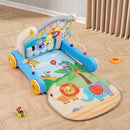 Livingandhome 2in1 Baby Play Mat and Walker with Musical Keyboard