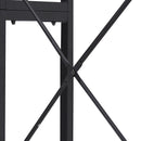 Livingandhome Rustic Brown Clothes Rack with Storage Shelves