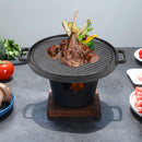 Lifeideas Black Cast Iron Grill Pan with Handles