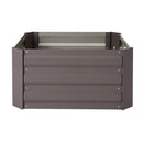 Garden Sanctuary Galvanized Steel Square Raised Garden Bed Planter Box