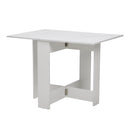 Livingandhome Practical Drop Leaf Wooden Dining Table