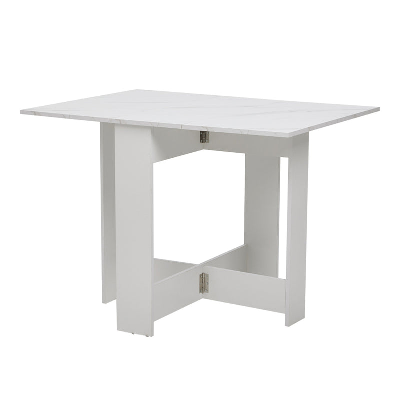 Livingandhome Practical Drop Leaf Wooden Dining Table
