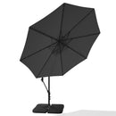 Livingandhome Outdoor 32 LED Lighted Patio Umbrella With Crank Lift System