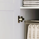 HOMCOM Wardrobe for Bedroom, Double Wardrobe with Hanging Rail