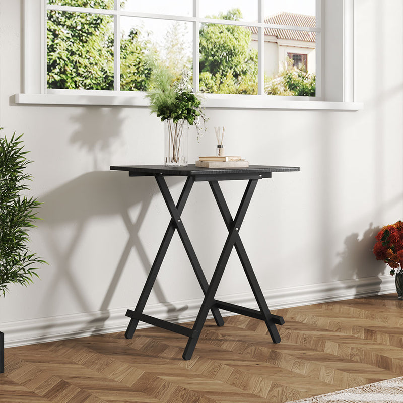 Livingandhome Folding Wooden Dining Table