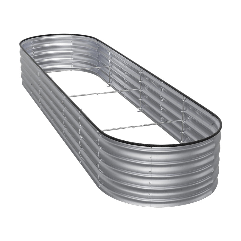 Breeins Galvanized Steel Outdoor Plant Bed