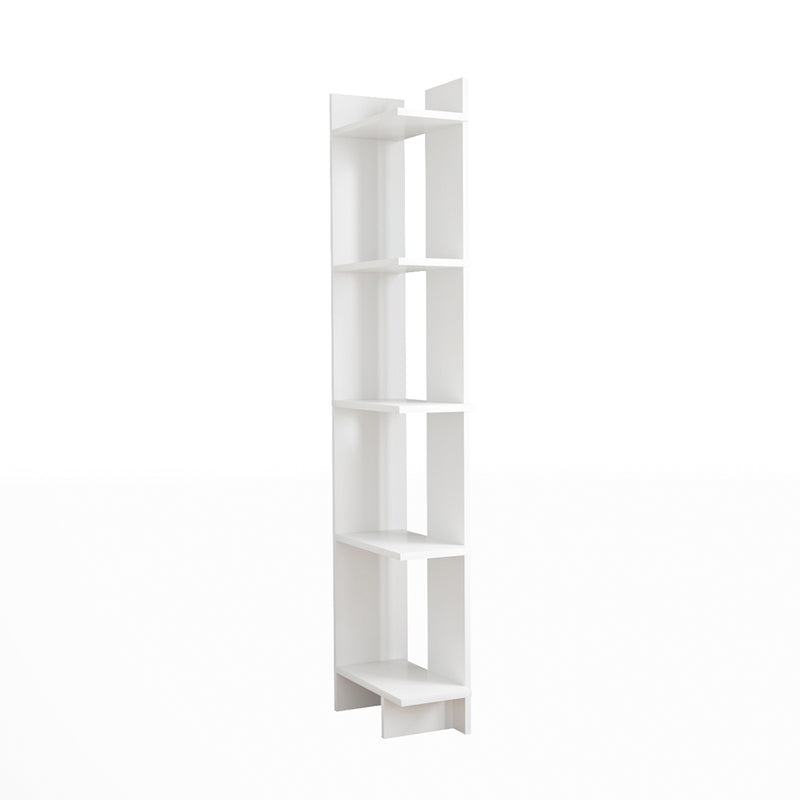 Livingandhome 5-Tier Corner Bookshelf Shelf Unit
