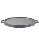 Lifeideas Black Cast Iron Grill Pan with Handles