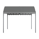 Garden Sanctuary Outdoor Metal Arched Pergola with Shade