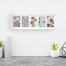 Lewis's Multi Aperture Photo Picture Frame with 5 Photos (White, 4" x 6")