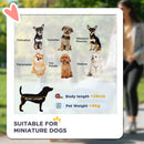 PawHut Foldable Dog Stroller with Mesh Windows for Mini Dogs, Black
