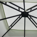 Athena 3m x 3m Steel Garden Gazebo Shelter With Polyester Cover (Beige)