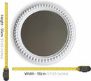 Lewis's Round Circle Mirror 50x50cm - White