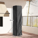 Outsunny Heavy Duty Gas Pyramid Outdoor Patio Heater Cover, Black