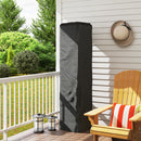 Outsunny Heavy Duty Gas Pyramid Outdoor Patio Heater Cover, Black