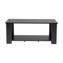 Livingandhome Simple Coffee Table 2 Tier Tea Table Wooden Living Room