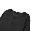 Long-Sleeved Henley T-Shirt