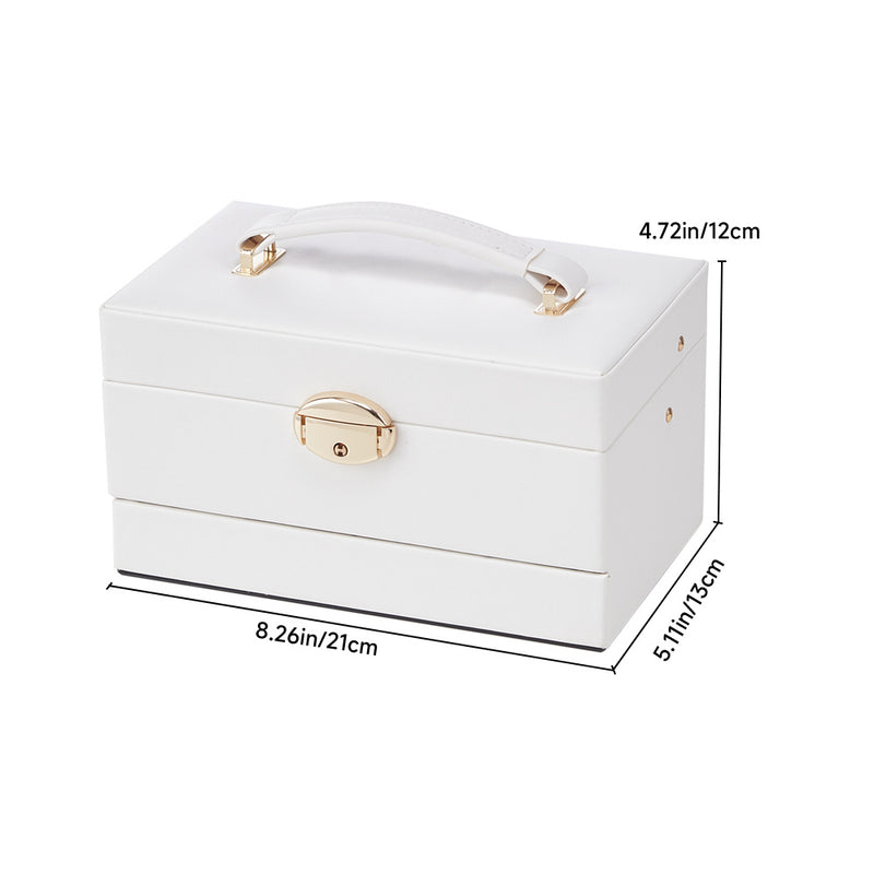 Sheonly Lockable Jewellery Storage Box with Drawer