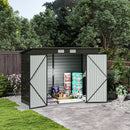 Breeins Outdoor Galvanized Steel Storage Shed